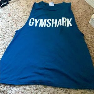 Blue muscle tank